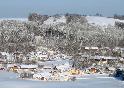 Aussicht vom Hof auf Achenmühle